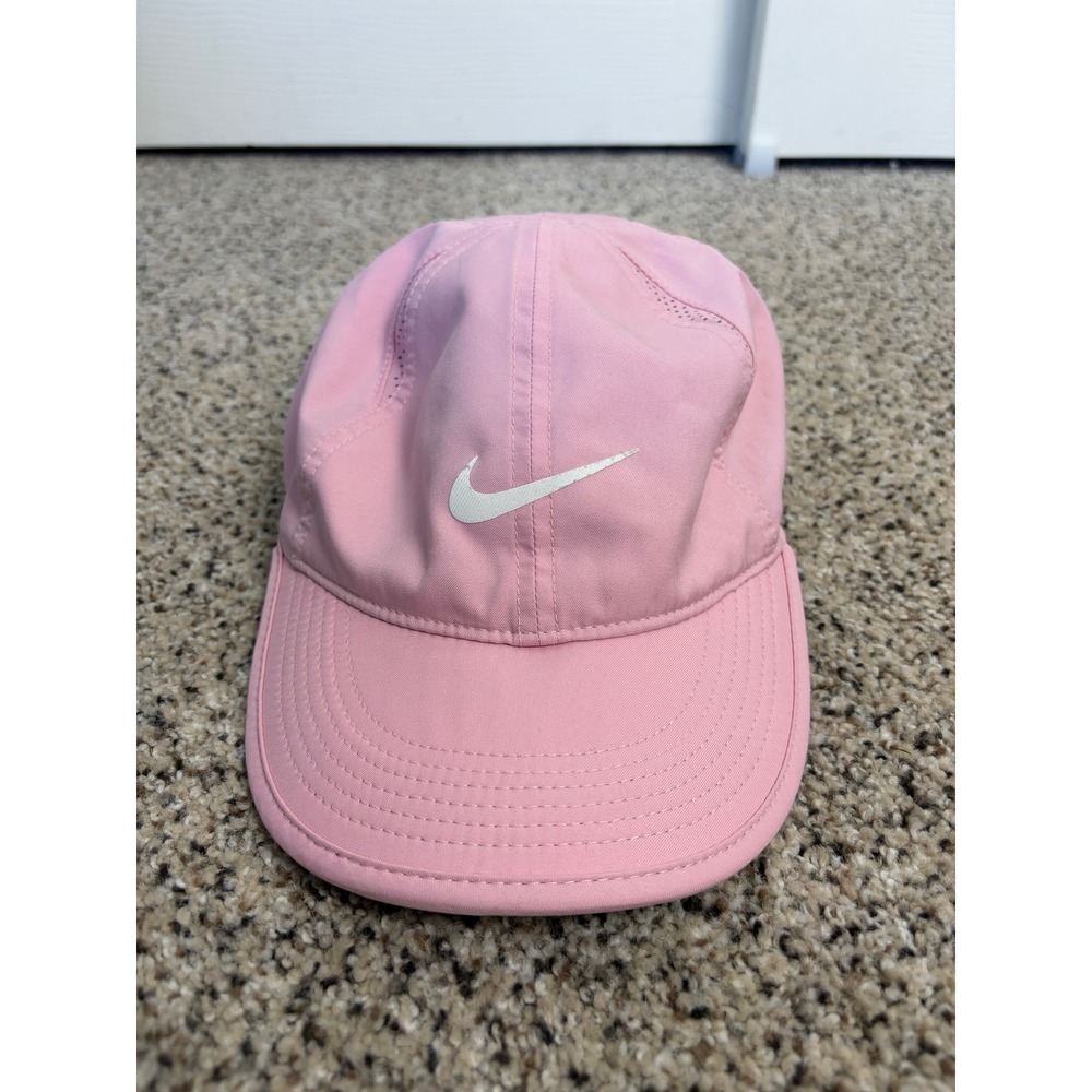 Nike Women's Featherlight Dri-Fit Hat Adjustable Performance Pink Activewear